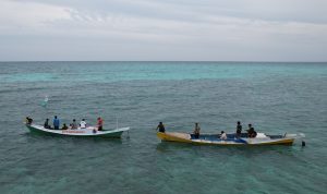 Pemasangan penanda wilayah buka tutup